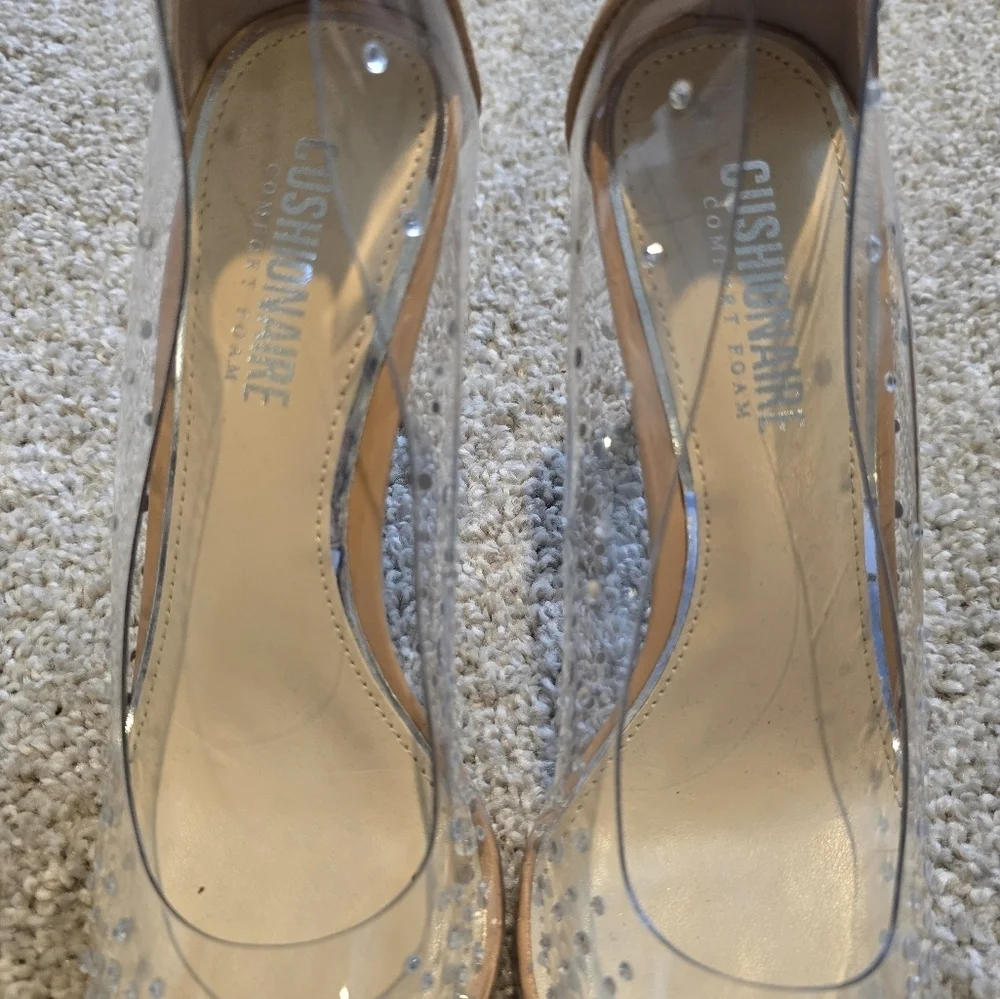 Studded Gorgeous Clear Heels